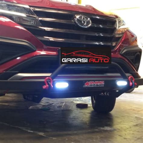 Jual Tanduk Depan All New Rush Terios Towing Bar Rhino Bumper Guard