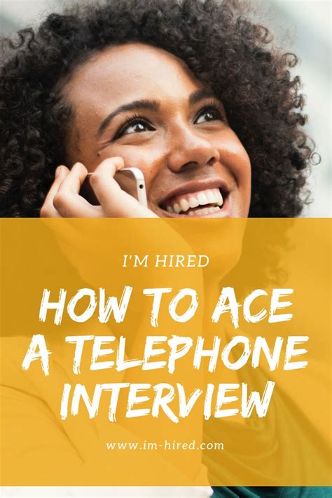 Telephone Interview 4 Tips To Interview Success I M Hired Telephone Interview Job