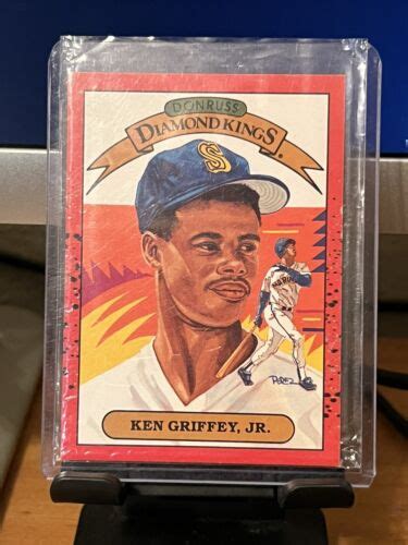 1990 Donruss Ken Griffey Jr Diamond Kings 4 NM Rookie Year 1989 Error