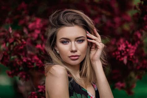 Women Blonde Portrait Depth Of Field Women Outdoors Hd Wallpaper