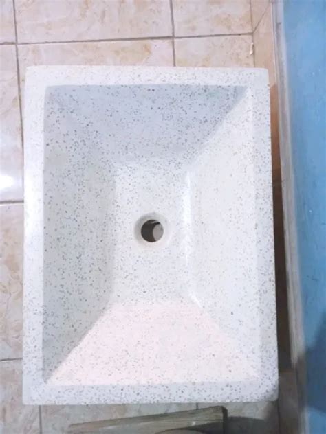 Wastafel Cuci Tangan Tamara Terrazzo White Marble Lazada Indonesia