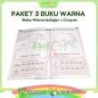 Jual Paket Hemat Edukasi Anak Buku Mewarnai Belajar Crayon 12 Warna