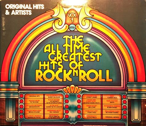 The All Time Greatest Hits Of Rock N Roll Volume 1 Vinyl LP