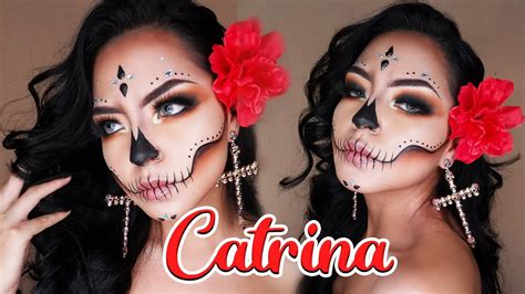 MAQUILLAJE SENCILLO DE CATRINA PARA DÍA DE MUERTOS | TUTORIAL ️🎨🤍 - YouTube