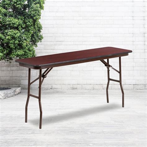 Buy 60 In Mahogany Wood Table Top Material Folding Banquet Tables