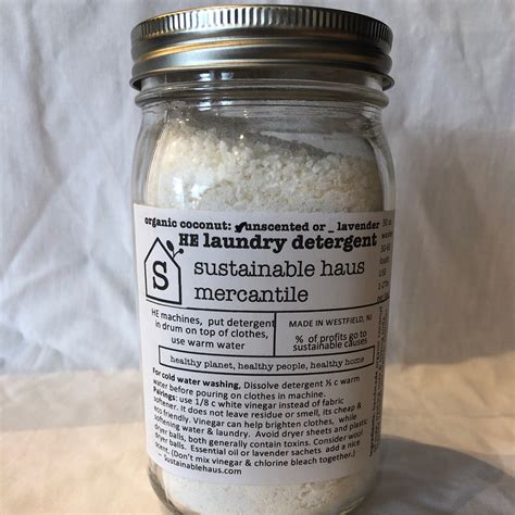 Sustainable Haus Laundry Detergent Package free powder, locally made ...