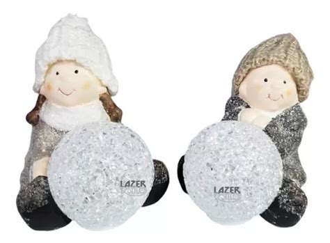 Luminária Menina E Menino Decoração Nude Natal MercadoLivre