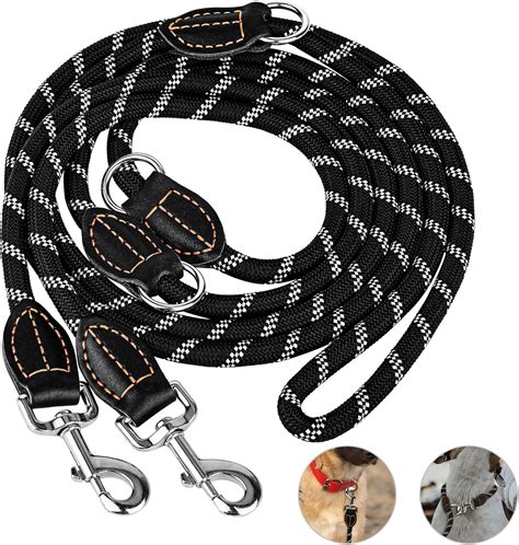 Sycozupy Double Dog Lead Adjustable Double Ended Lead For Dogs