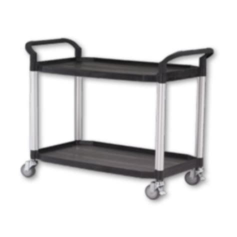 Large 2 Shelf Plastic Tray Trolley Advance Trolleys