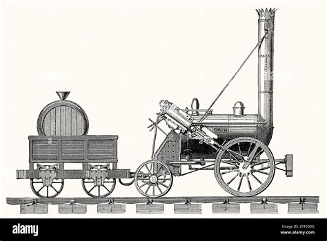 Stephenson S Rocket An Early Steam Locomotive Liverpool And Manchester Railway October 1829