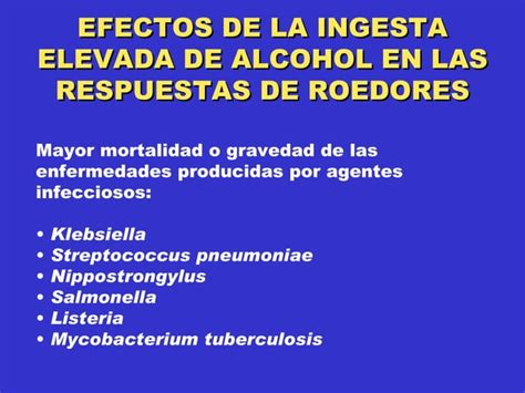 Efectos Del Alcohol Sobre El Sistema Inmune Ppt