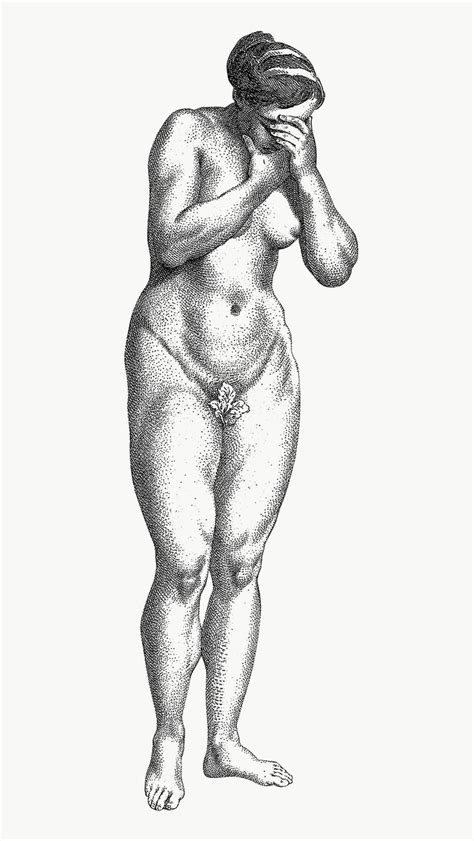 Nude Woman Posing Vintage Illustration Design Element Premium Image By Rawpixel Donlaya