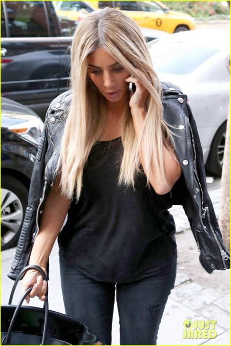 Kim Kardashian Steps Out With New Blonde Hair See The Pics Photo Kim Kardashian