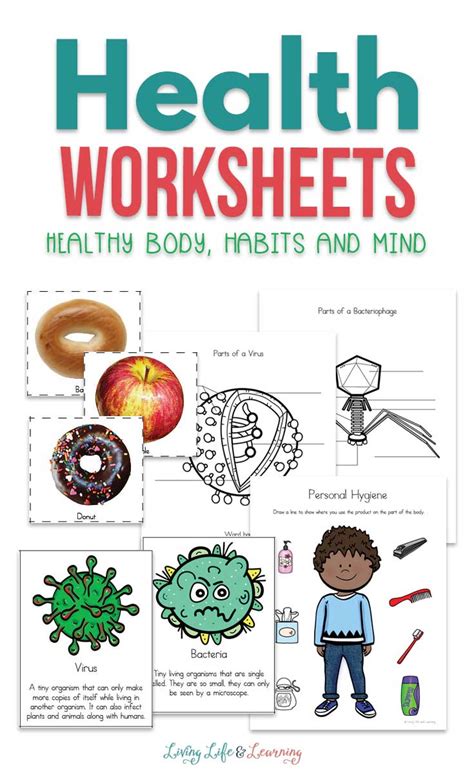 Health Class Worksheets Healthy Habits For Kindergarten Work