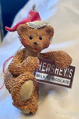 Kurt Adler Hershey S Ornament Teddy Bear W Bar New Collector Series