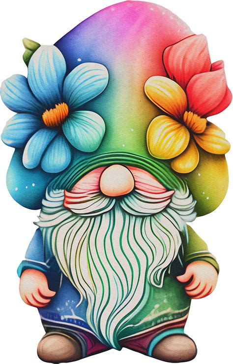 Download Garden Gnome Rainbow Colorful Royalty Free Stock Illustration