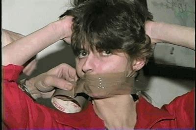 Window Washer Wendy Gets Tape Tied Double Wrap Around Tape Gagged Bound And Gagged Amateur