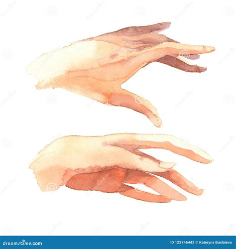Hands Drawing Realistic Sketch Stock Illustration Illustration Of