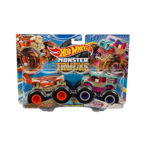 Hot Wheels Monster Trucks в масштабе 1 64 набор из 2 штук FYJ64 карбонатор Hwfloat 1 плохая