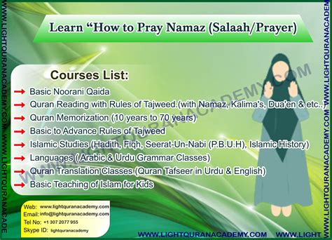 Namaz For Women With Image Light Quran Academy