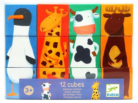 12 Cubes Colour Animals — Brain Games