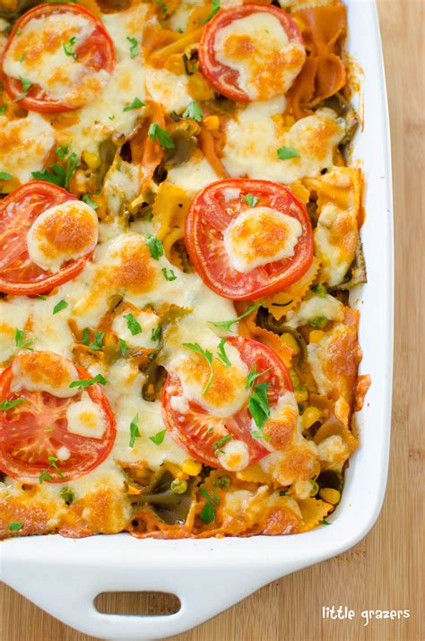 Creamy Vegetable Pasta Bake | Little Grazers - delicious food for
