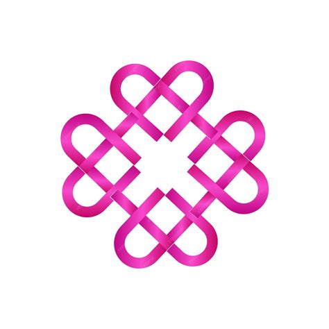 Premium Vector Intertwined Hearts Vector Illustration
