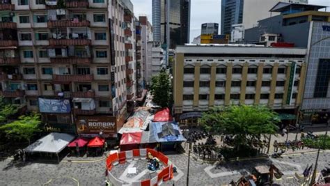 jumlah pengunjung jalan masjid india turun  susuli kejadian tanah