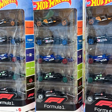 現貨 hot wheels 風火輪小汽車 F 一級方程式賽車 五車組 麥拉倫 紅牛 哈斯 蝦皮購物
