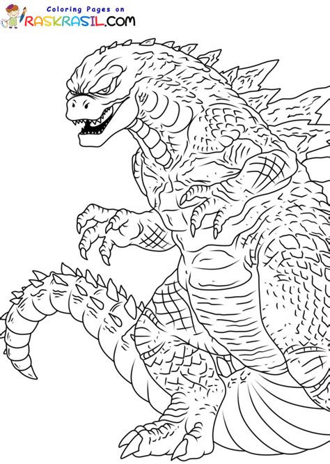 Godzilla Dibujos Para Colorear