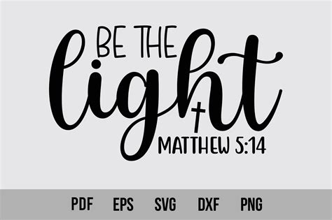 Be The Light Matthew 5 14 Graphic By Creativemim2001 · Creative Fabrica