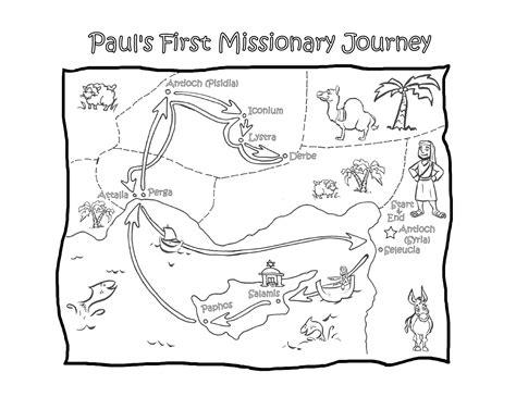 Map Of Paul's Missionary Travels 8