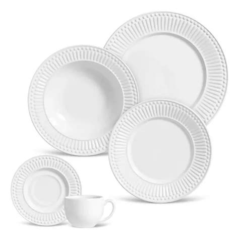 Set De Vajilla Roma White De 30 Piezas 26 Cm Porto Brasil MercadoLibre