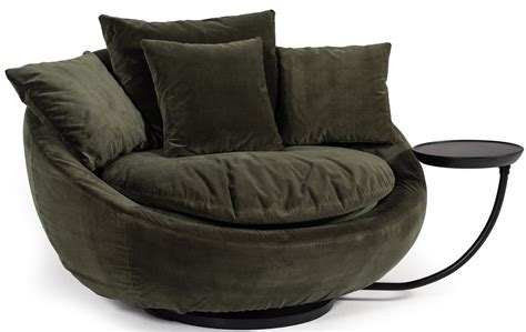 Oversized Round Swivel Chairs For Living Room | Baci Living Room