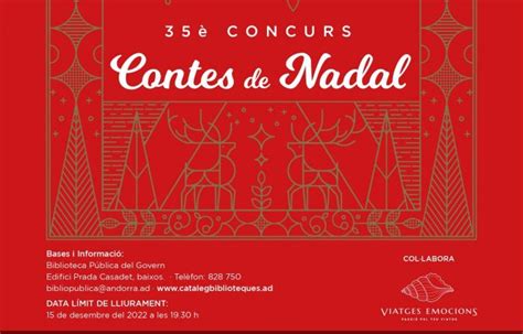 Sobre el termini per al 35è Concurs de Contes de Nadal de la