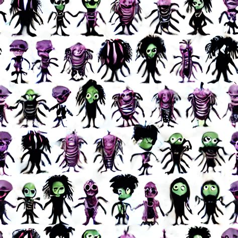 Papel digital de ilustración de personajes de Beetlejuice Creative