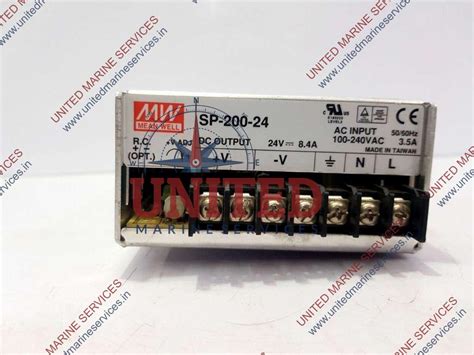MEAN WELL POWER SUPPLY SP-200-24 24V 8.4A | United Marine Services