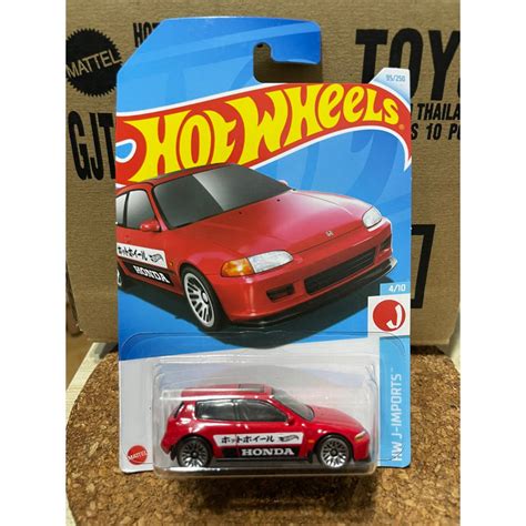 Hot wheels 風火輪 喜美 Honda civic EG 蝦皮購物