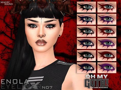 Magichands Oh My Goth Enola Eyeliner N07 Sims 4 Body Mods Sims 4