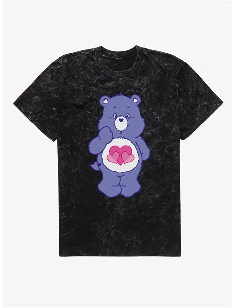 care bears harmony bear pose mineral wash  shirt black hot topic