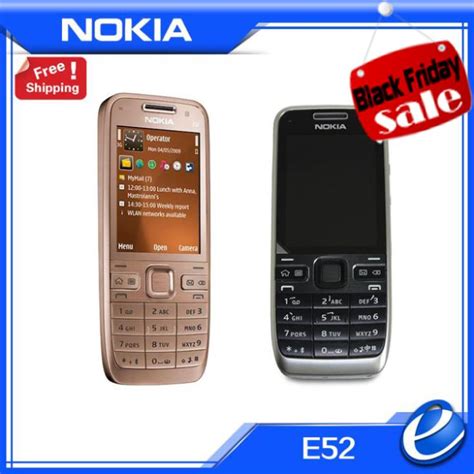 Купить Оригинальный nokia e52 мобильный телефон камера 3.2MP bluetooth ...