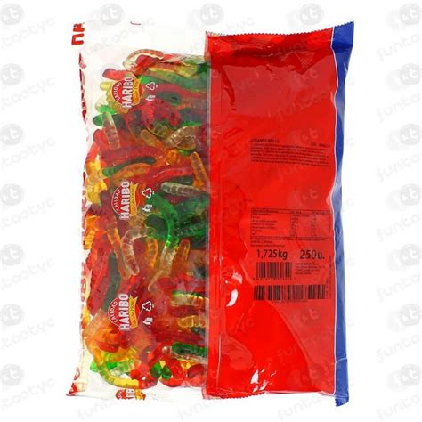 Comprar GUSANOS BRILLO HARIBO 250 UDS Online Funtastyc