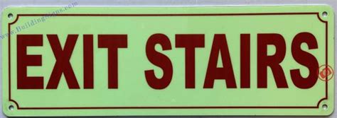 EXIT STAIRS SIGN | HPD SIGNS - THE OFFICIAL STORE