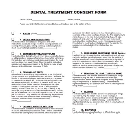 Dental Consent Forms 2024 Consent Form Net