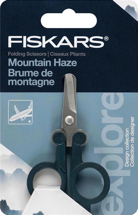 FISKARS Tijeras plegables de viaje Cumple con la TSA y portátil