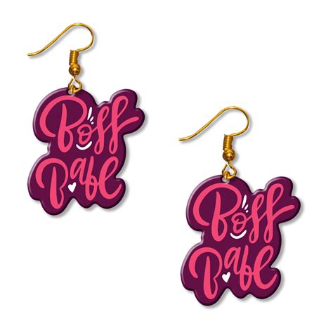 Boss Babe Earrings The Product Lab