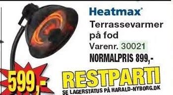 Heatmax Terrassevarmer P Fod Tilbud Hos Harald Nyborg