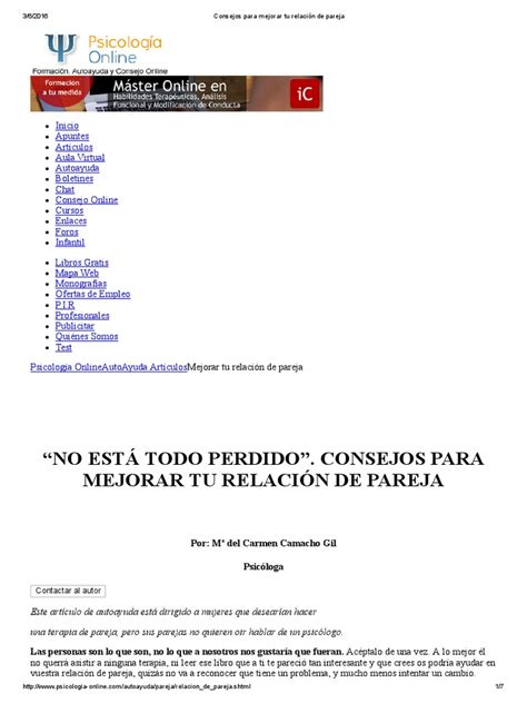 PDF Consejos Para Mejorar Tu Relación de Pareja DOKUMEN TIPS