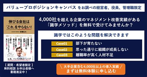 バリュープロポジションキャンバスとは？図式の見方や作成方法を解説 識学総研