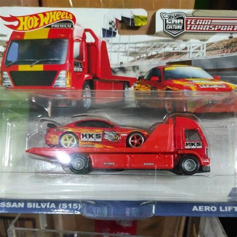 Jual Hot Wheels Tim Transport Nissan Silvia S Dan Towing Aero Lift Premium Shopee Indonesia